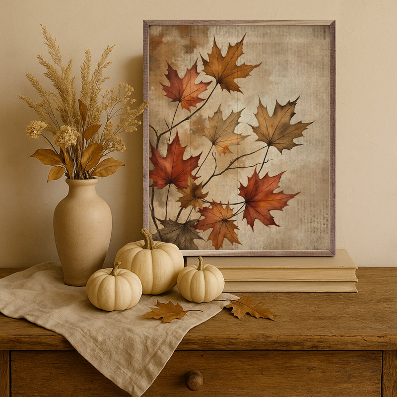 Fall Leaves, 40" H x 32" W