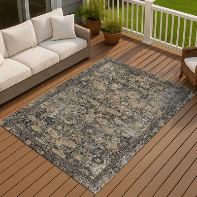 Tapis intérieur / extérieur lavable à la machine Lamanna ACN3175 Global