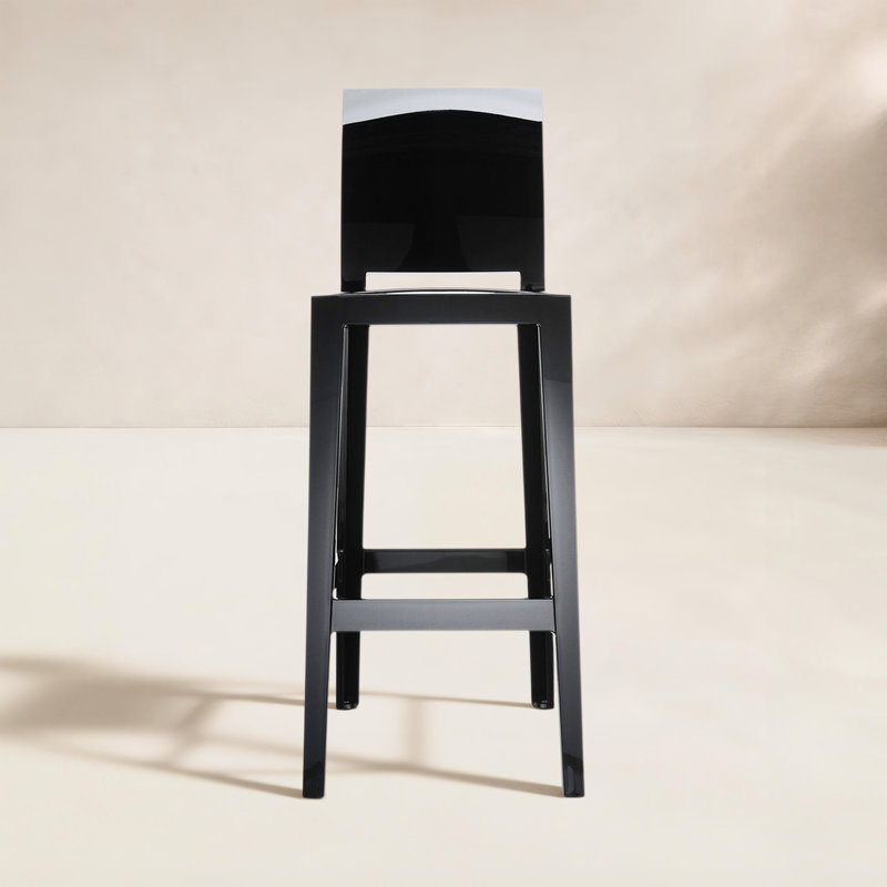 One More Outdoor Bar Stool, Bar, Glossy Black