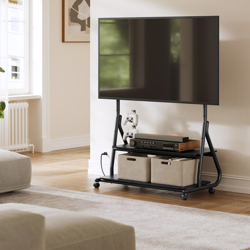 Rolling Tv Cart With Power Outlets