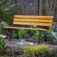Clayton Metal and Wooden Outdoor Bench