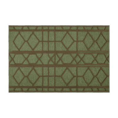 Tapis brun intérieur et extérieur Trellis