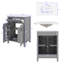 Ensemble de meuble-lavabo de salle de bain contemporain 48 po avec lavabo et meuble-lavabo en céramique-712342541-712342543