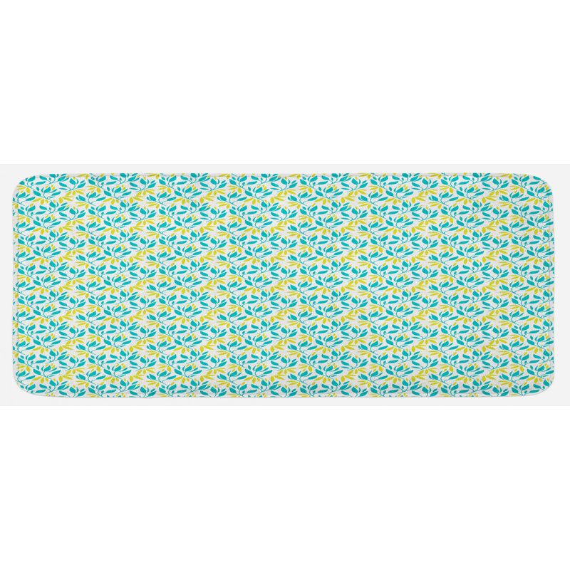 Tapis de cuisine botanique