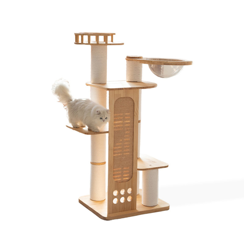 Solid Wood Large Cat Tree