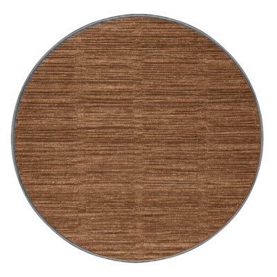 Machine Washable Solid Brown Area Rug