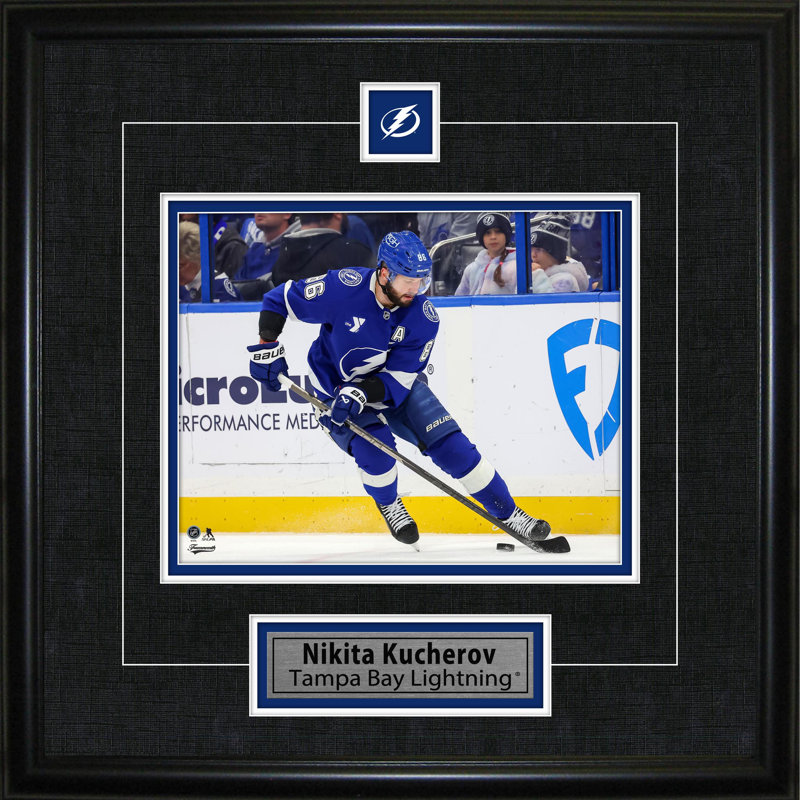 Nikita Kucherov, cadre et plaque encadrée Lightning de Tampa Bay