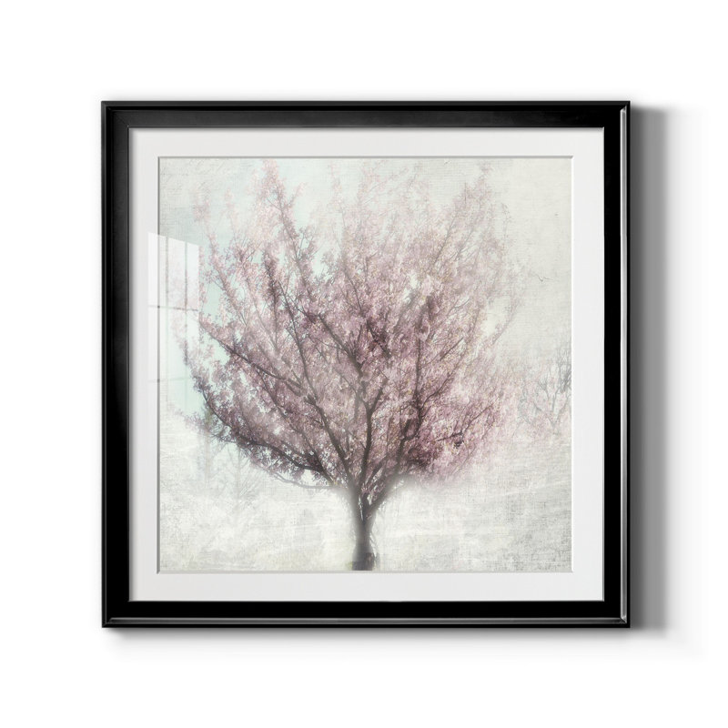 «Blossoms of Spring I», reproduction d'art sur toile encadrée, Papier encadré noir, H 17,5 po x l 17,5 po x P 1,5 po