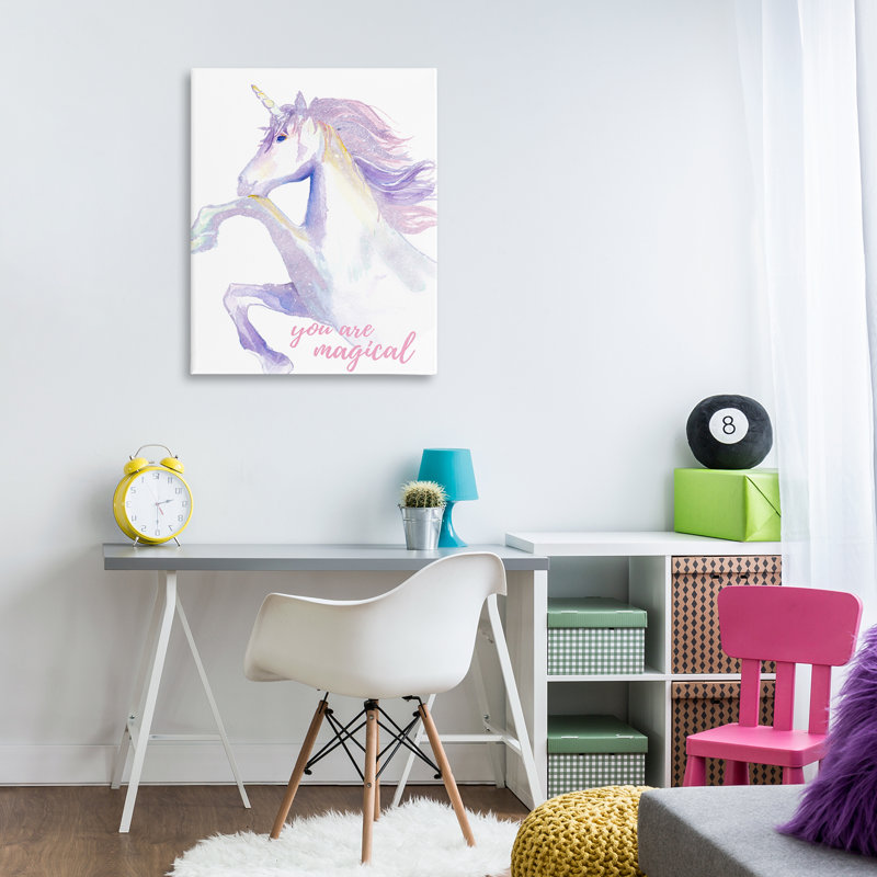 Art mural sur toile You Are Magical Unicorn par Chelsea Goodrich, H 40 po x l 30 po