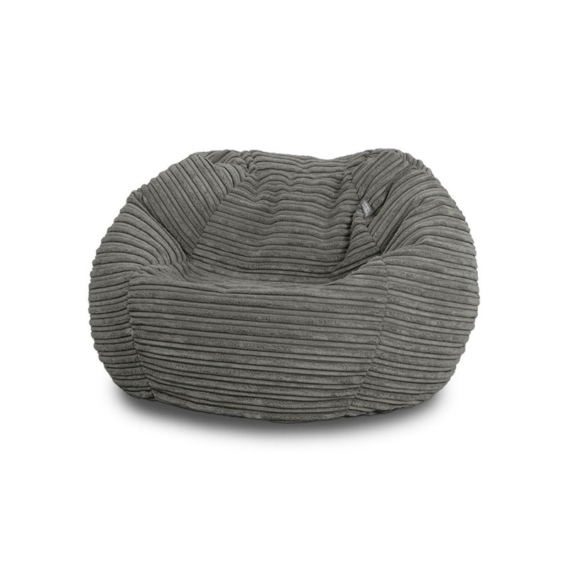 Polyester Refillable Classic Bean Bag, Grey
