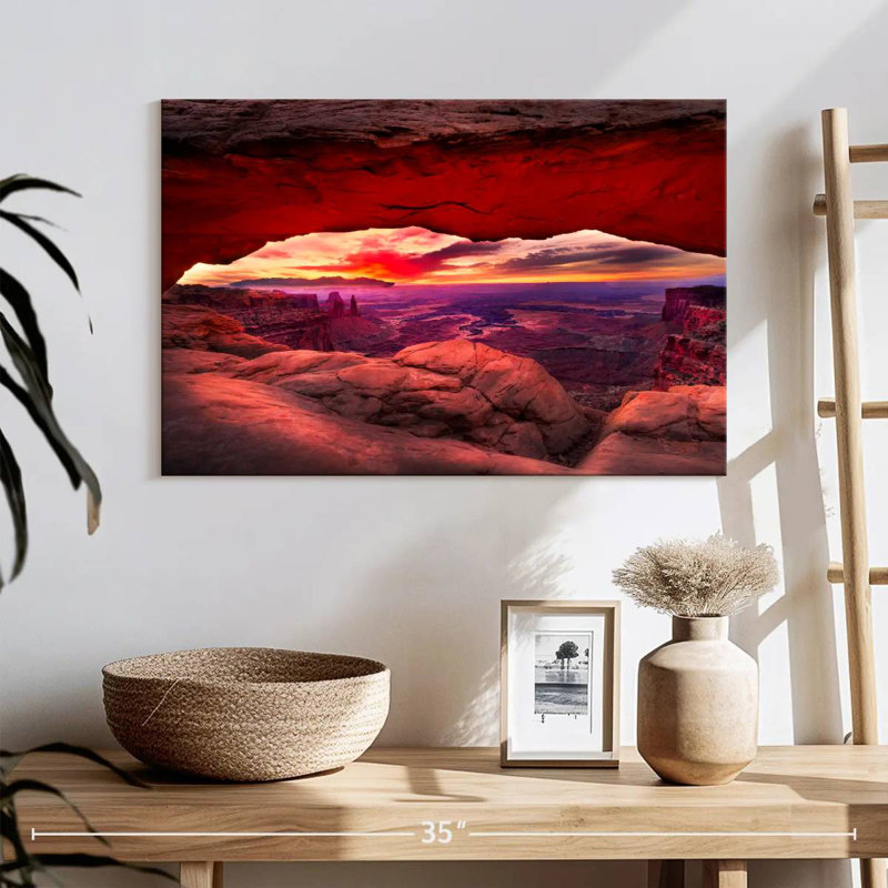 Alvord Mesa Arch Fiery Sunrise, H 16 po x l 24 po