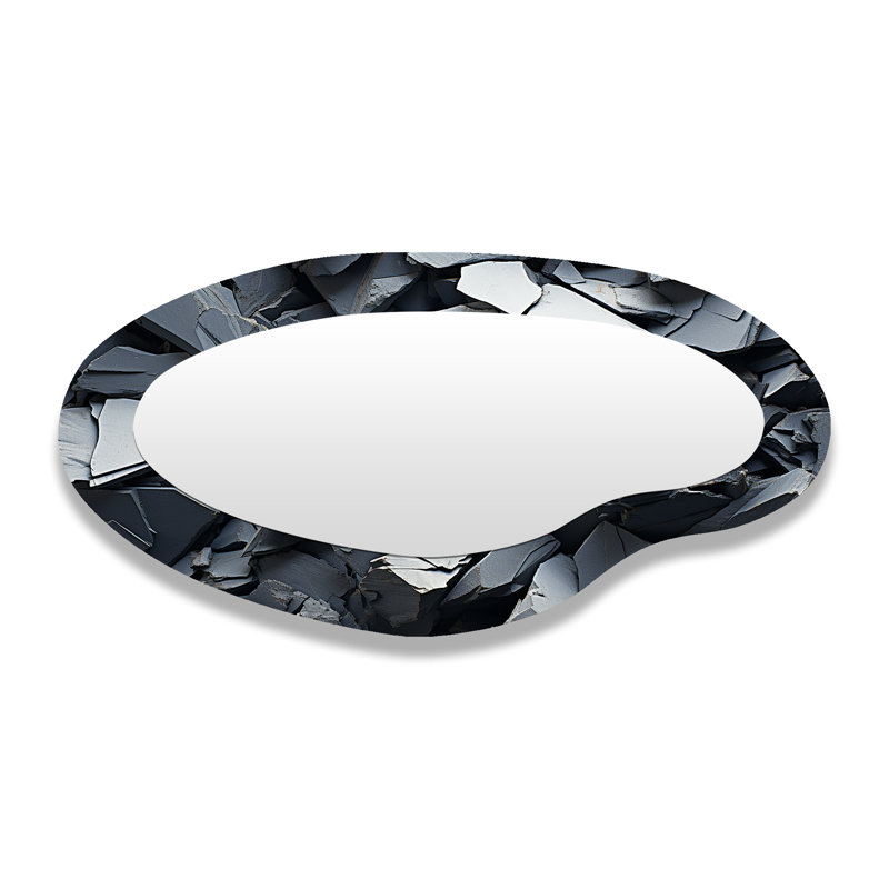 Grand miroir mural moderne Tachisme