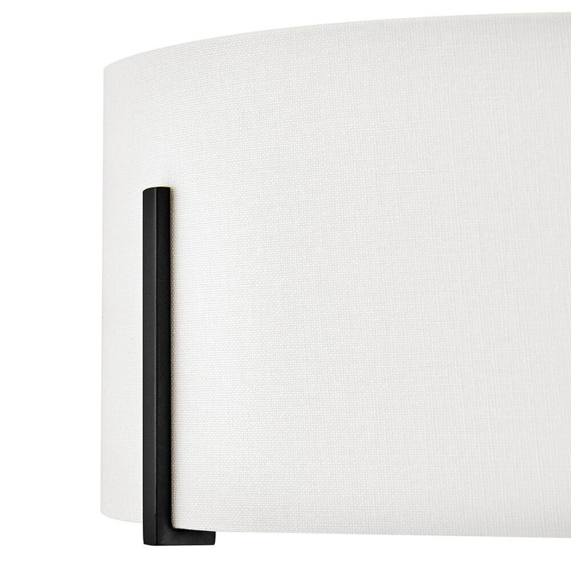 Hinkley Halle Semi Flush Mount, Black