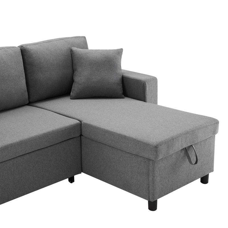 Blerta 3 Seater Sofa Bed, Gray