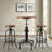 Jezer 2 - Person Pine Solid Wood Top Pedestal Base Dining Set