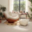Chaise berçante moderne avec repose-pieds-111645345