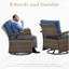Chaise berçante pivotante avec coussins Blathnaid-1316884138