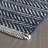 Herringbone Indigo/White Handwoven Indoor/Outdoor Rug-41080173