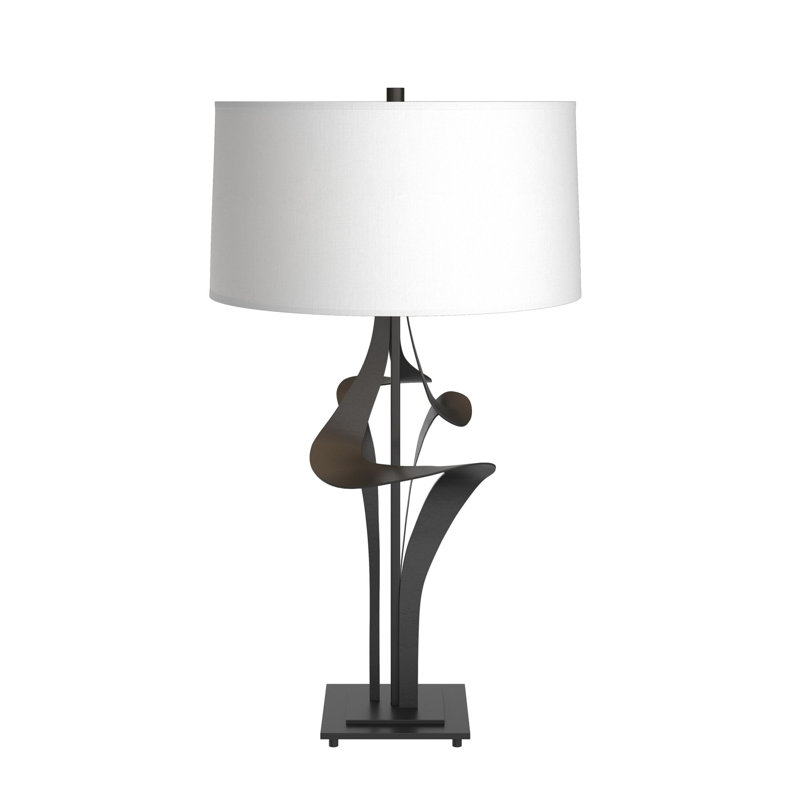 Antasia 27.4" Table Lamp, Natural Anna, Black