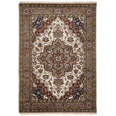 Haque Oriental Wool Hand Woven Area Rug