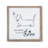 Set of 3 Wood Framed Metal Dog Décor