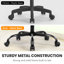 Chaise de bureau ergonomique en filet avec accoudoirs, conception peu encombrante et base en acier-1679359910-1685384259
