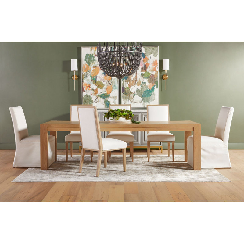 Adler Rubberwooden Rectangular Extension Dining Table
