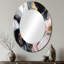 Miroir mural noir et or noir-685530111