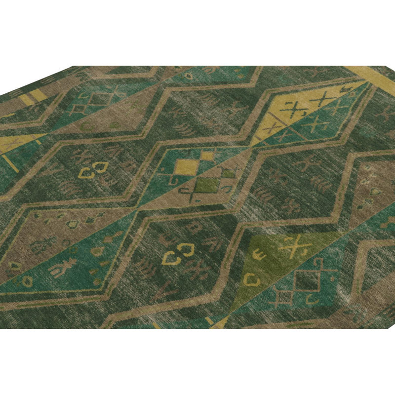 Handmade Wool Area Rug, Rectangle 8’1” x 10’