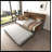 Twin Daybed with Trundle, Sliding Barn Door Headboard, Charging Station & LED Light for Rustic Bedroom Decor