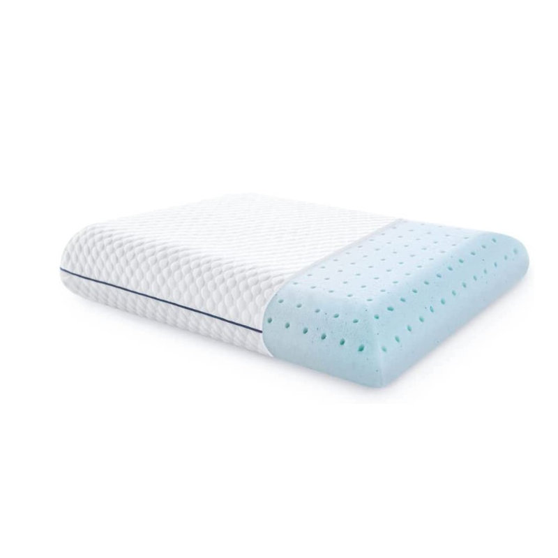 Lucasville Memory Foam Plush Pillow, Blue