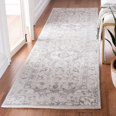 Lendella Oriental Handmade Tufted Wool Smoke Area Rug