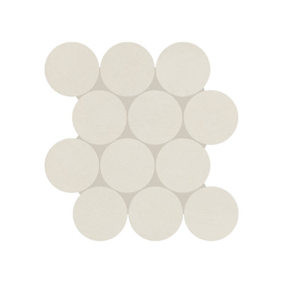Daltile Indoterra 4-inch Colorbody Porcelain Circle Mosaic Tile with Stepwise Technology (5 PCS Per Carton) (4.79 SQFT Per Carton)