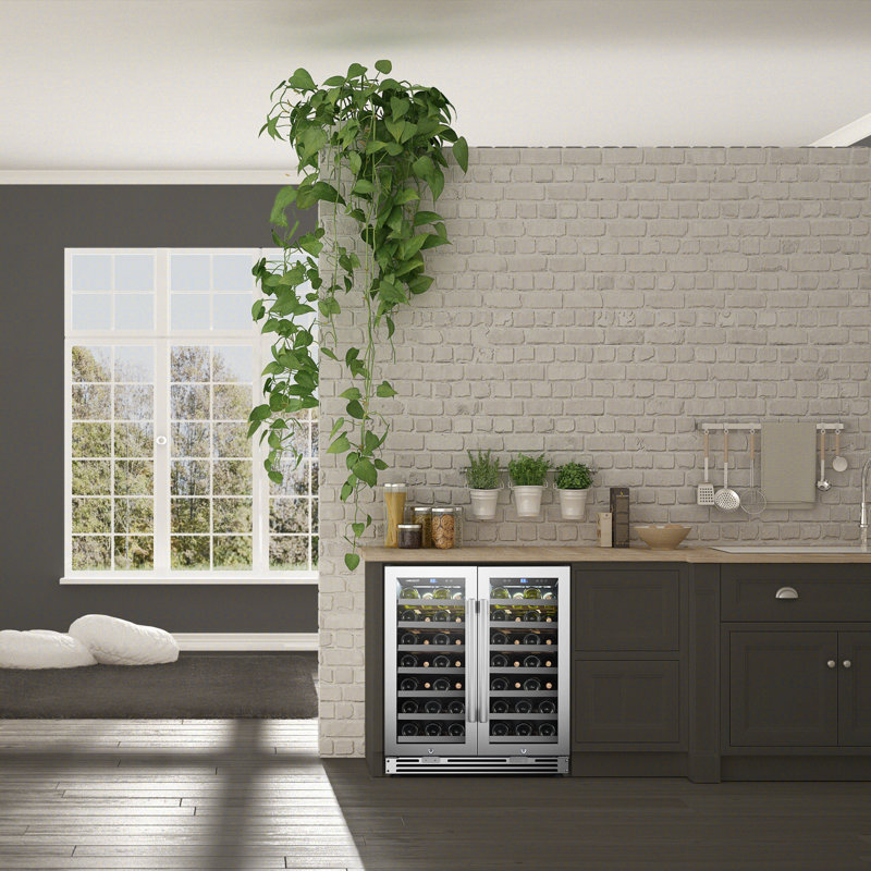 30" 52 Bottle Dual Zone Freestanding/Built-In Wine Refrigerator