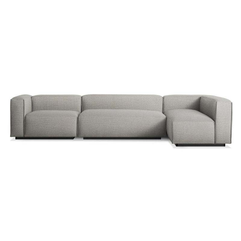 Cleon Modular Sectional, Maharam Mode in Clavicle 100% Polyester, Left Hand Facing