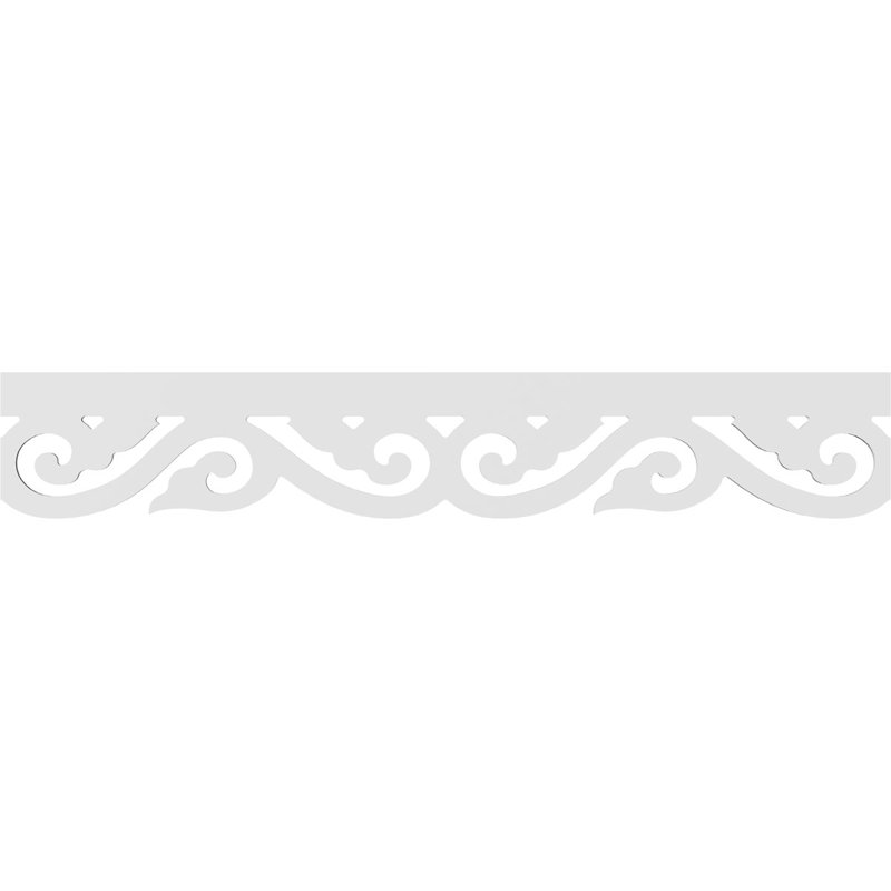Garniture de couloir en PVC de qualité architecturale Parker, H 8 po x L 48 po x P 0,63 po