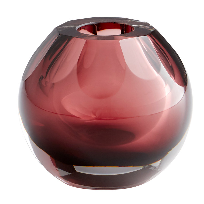 Rosalind Glass Table Vase, 4" H x 4.25" W x 4.25" D