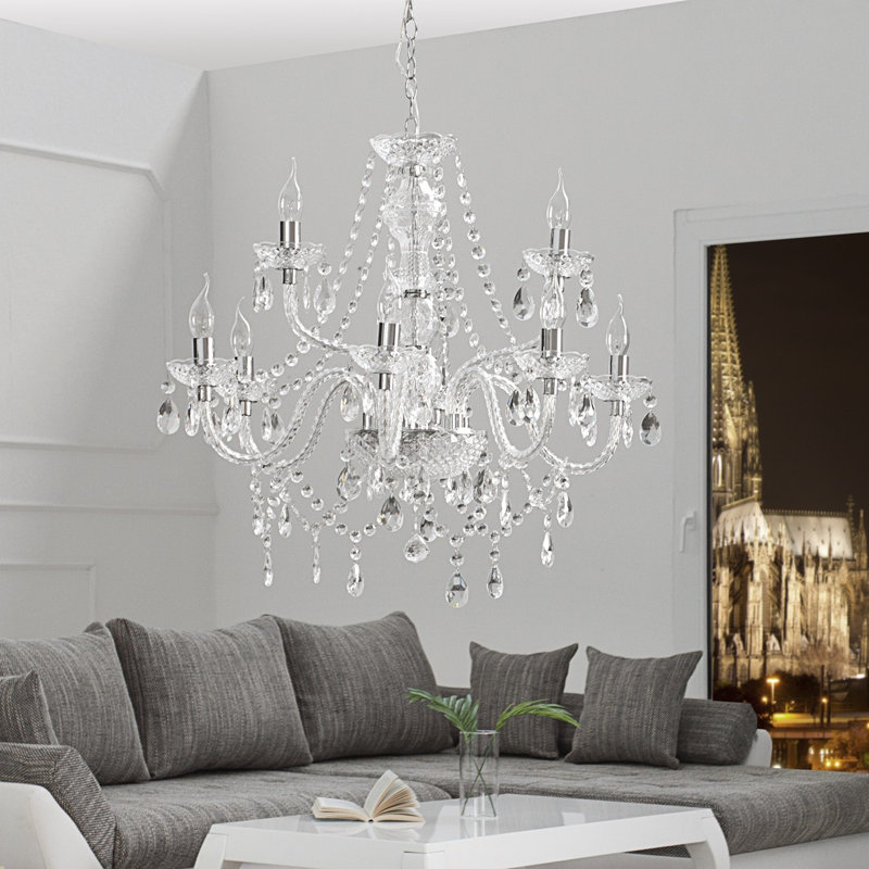9-Light Candle Style Chandelier