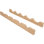 5 Bottle Solid Wood Wall Mounted Wine Bottle Rack in Natural