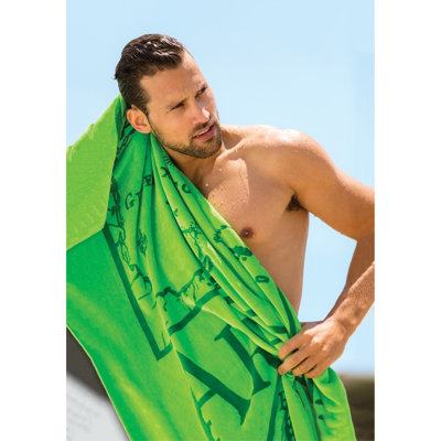 Monthamre 100% Cotton Midweight Beach Towel