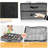Under Bed Shoe Storage Organizer For Closet Fits 24 Pairs-Sturdy Underbed Shoe Storage Box Bins,Set Of 2 (Linen)