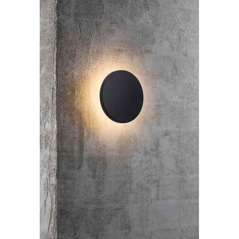 Arunya Black Integrated LED Outdoor Flush Mount