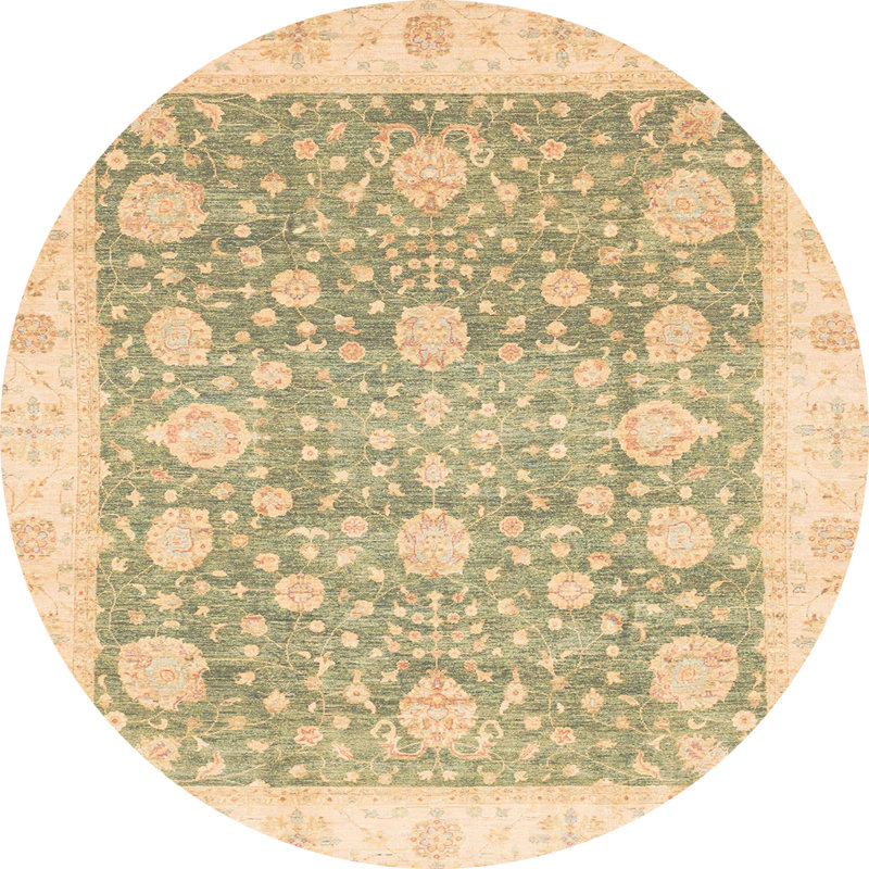 Abstract Indoor Rug, Round 7'