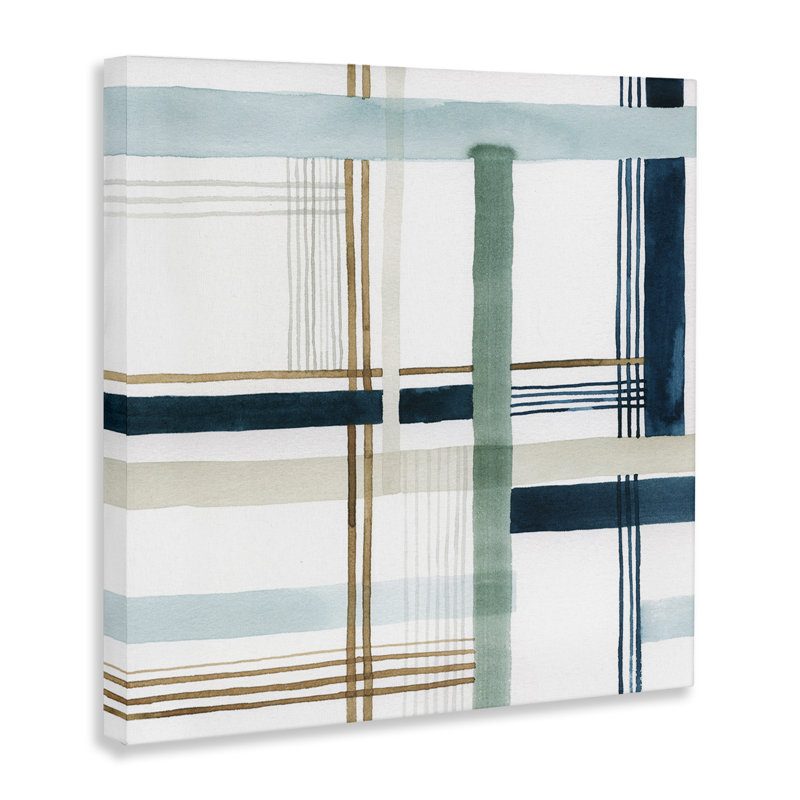 Soft Woven Pattern Floater Canvas Wall Art by Grace Popp, 24" H x 24" W x 1.5" D