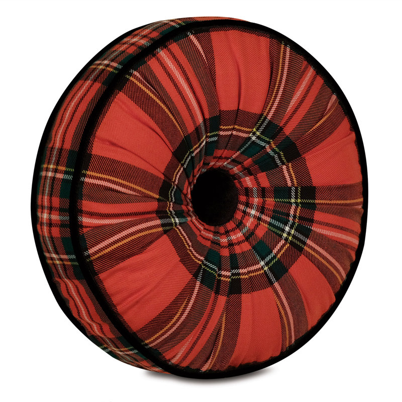 Holiday Traditional Circular Pillow Cover & Insert