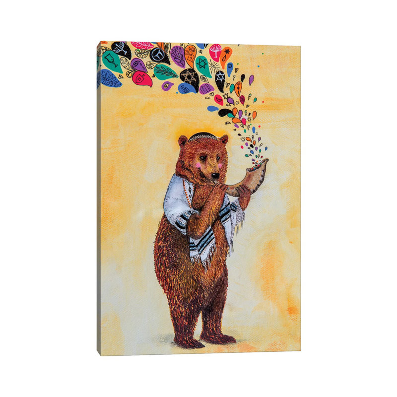 B'simcha Tamid by Jahna Vashti - Wrapped Canvas Painting, 66.04cm H x 45.72cm W x 1.905cm D