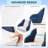 Piping Pontoon Boat Captain Chair with Ergonomic Backrest & Thick Compression Foam-1731876975