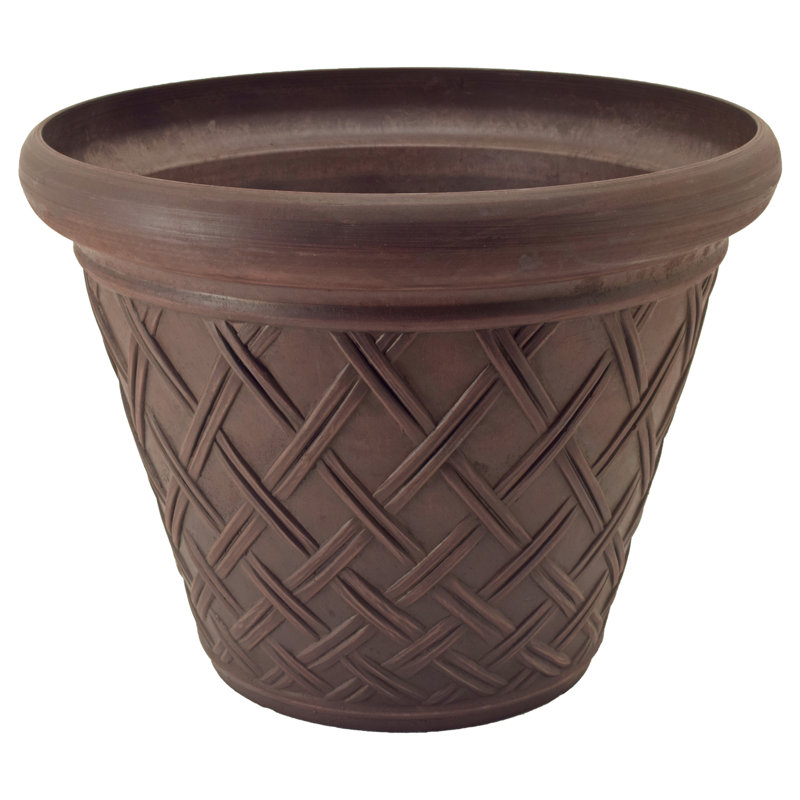 Musso Pot Planter, Chocolate