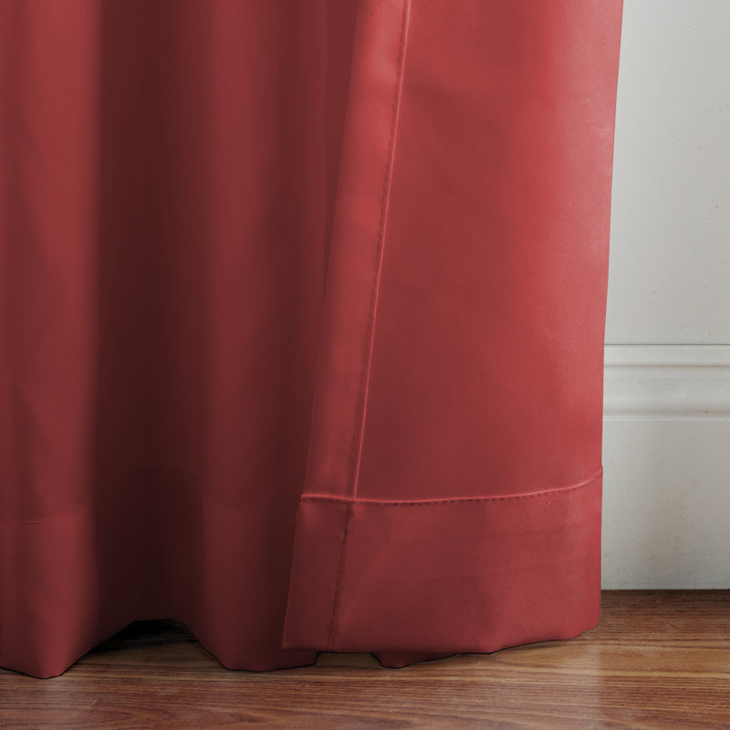 Rideau simple obscurcissant Jarret, l 52 po x L 95 po, Rouge