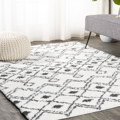Tapis blanc / gris Caimari